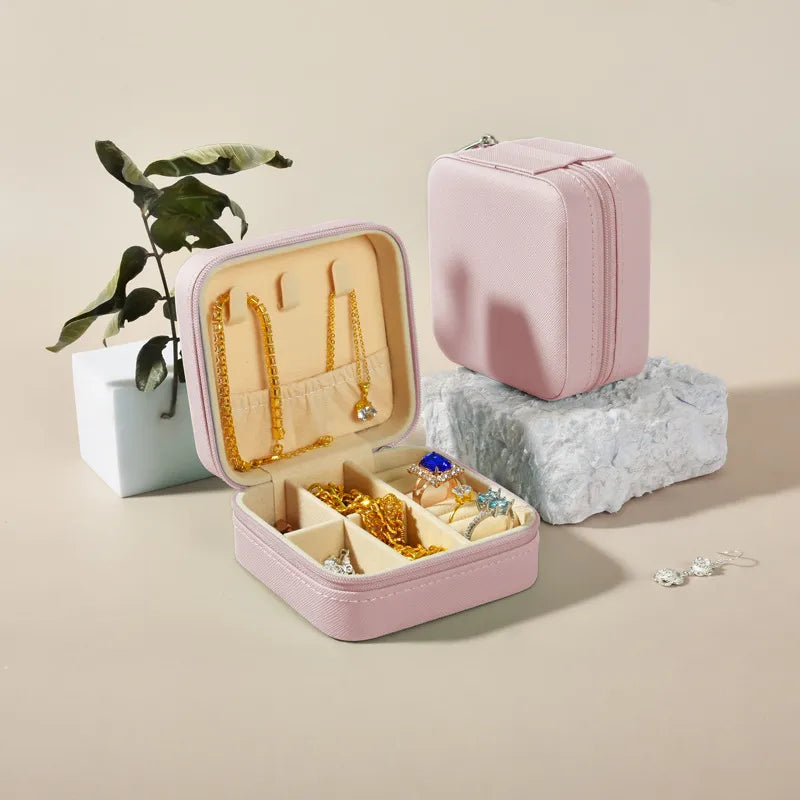 1 Piece Flannel Elegant Simple Style Home Daily Solid Color Jewelry Boxes