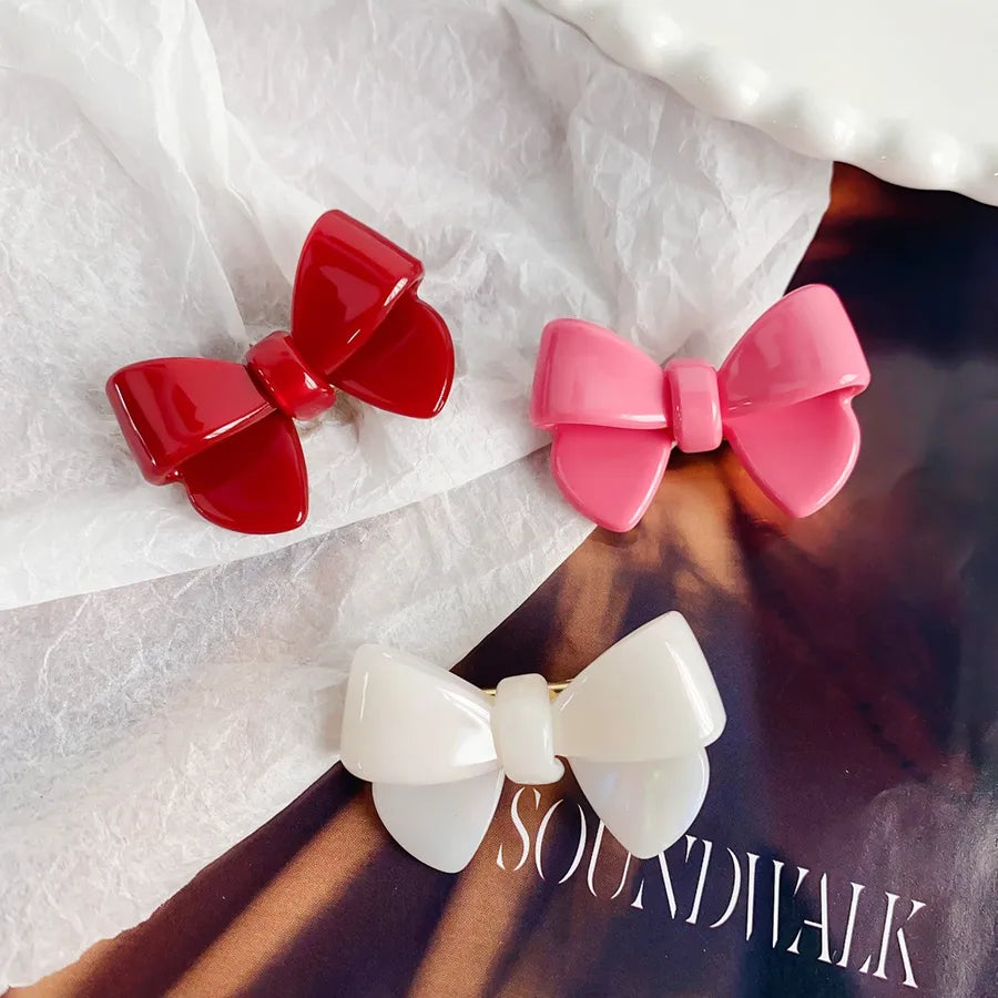 Elegant Acetate Butterfly Knot Hair Clip Stylish Duckbill Clip Small Size Cute Hair Accessories For Women Versatile Hair Decorations