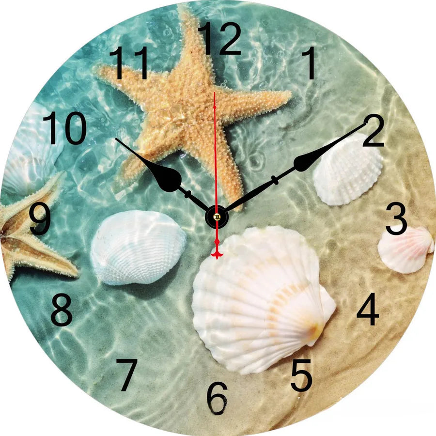 A generation of  wall clock retro simple wooden clock wall hanging decorative round clock creative mute clock