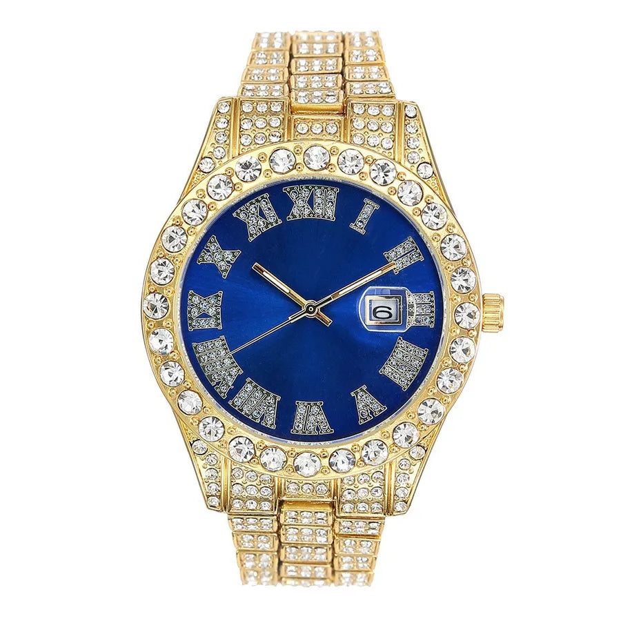 retro geometric quartz men's watches