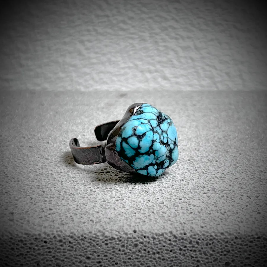 Vintage Style Novelty Simple Style Asymmetrical Irregular natural stone Stone Asymmetrical Irregular Crystal Gem Crystal Birthstone Women's Open Rings