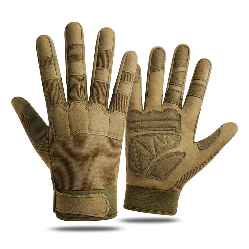 Tactical Gloves Men's Z192 Soft Shell Protective Pad Long Finger Touch Screen Fighting Non-slip Outdoor Military Fan Riding Gloves Men