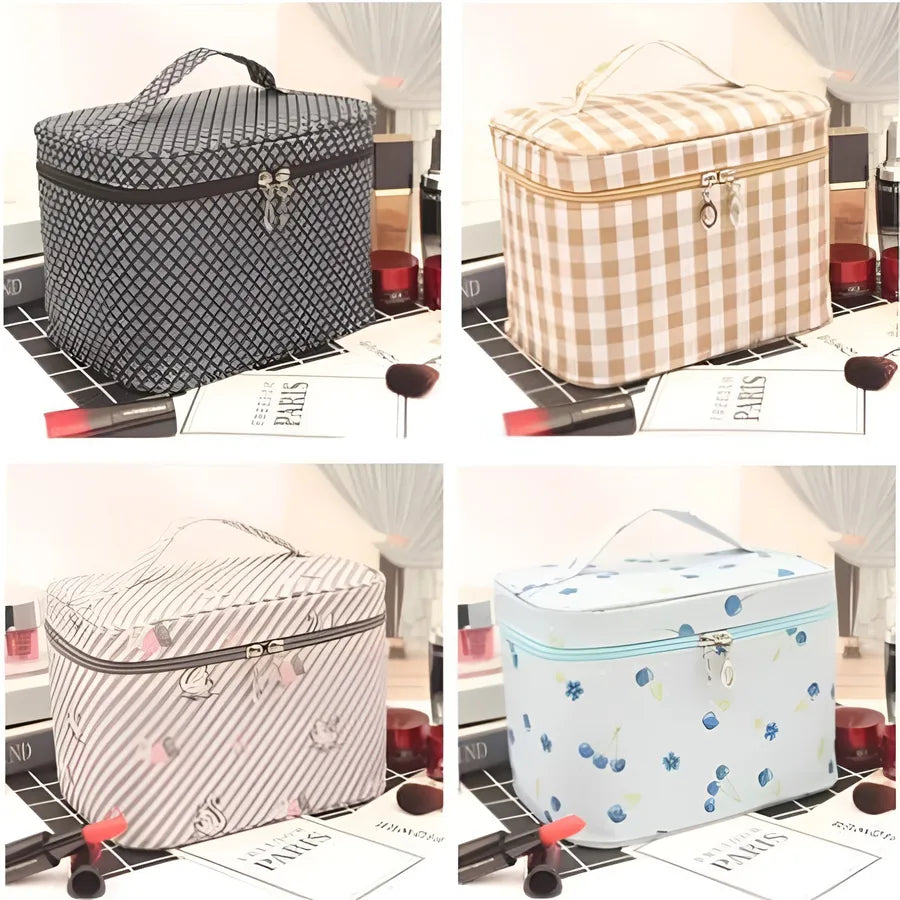basic animal fruit polyester cylindrical makeup bags