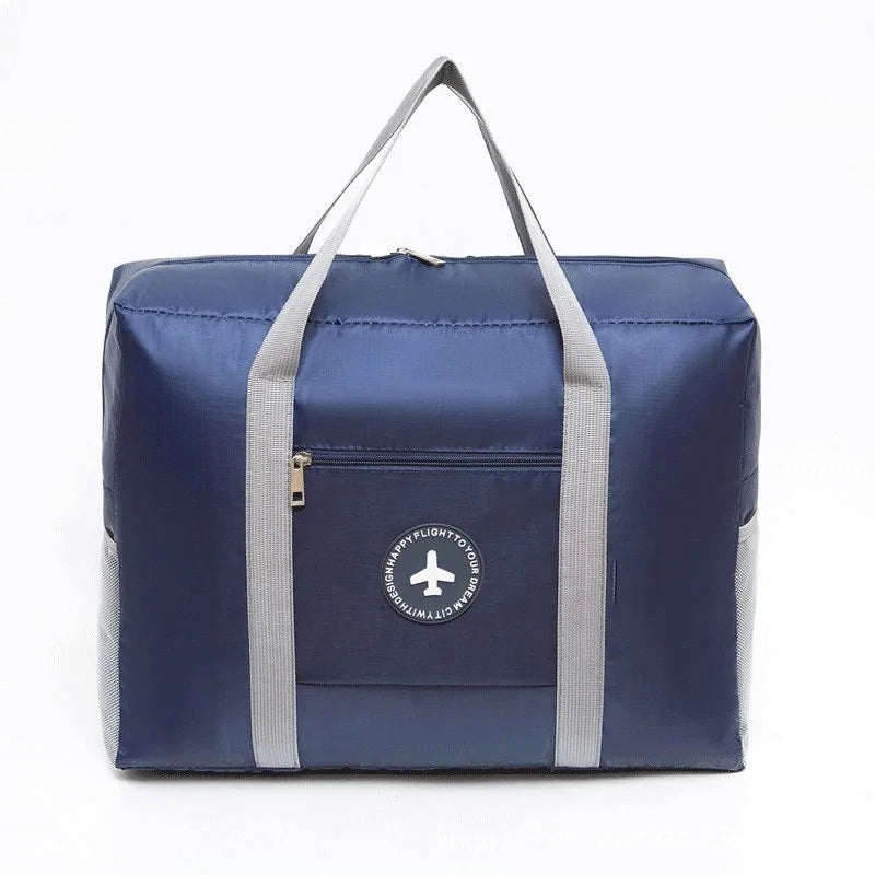 casual solid color oxford cloth travel bags