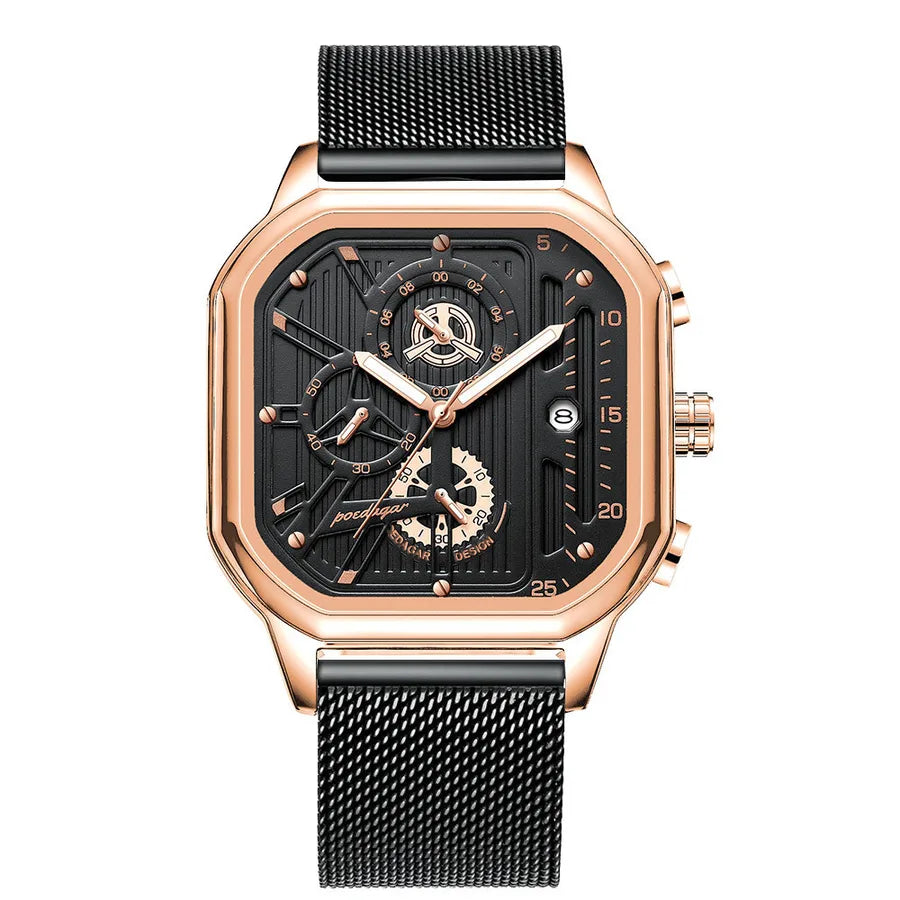 sports geometric buckle quartz men's watches