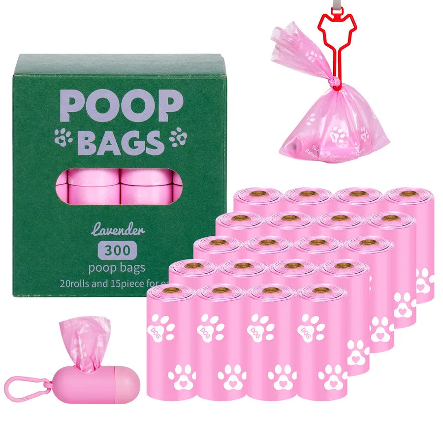 Cute PE Paw Print Pet Garbage Bag