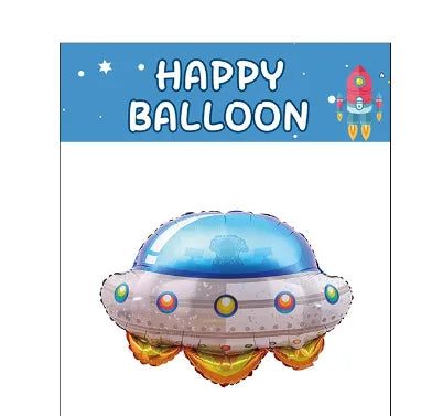 Birthday Cute Earth Astronaut Spaceship Aluminum Film Birthday Balloons
