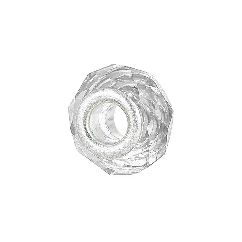 1 Piece 15*15mm Alloy Resin Geometric Polished Beads