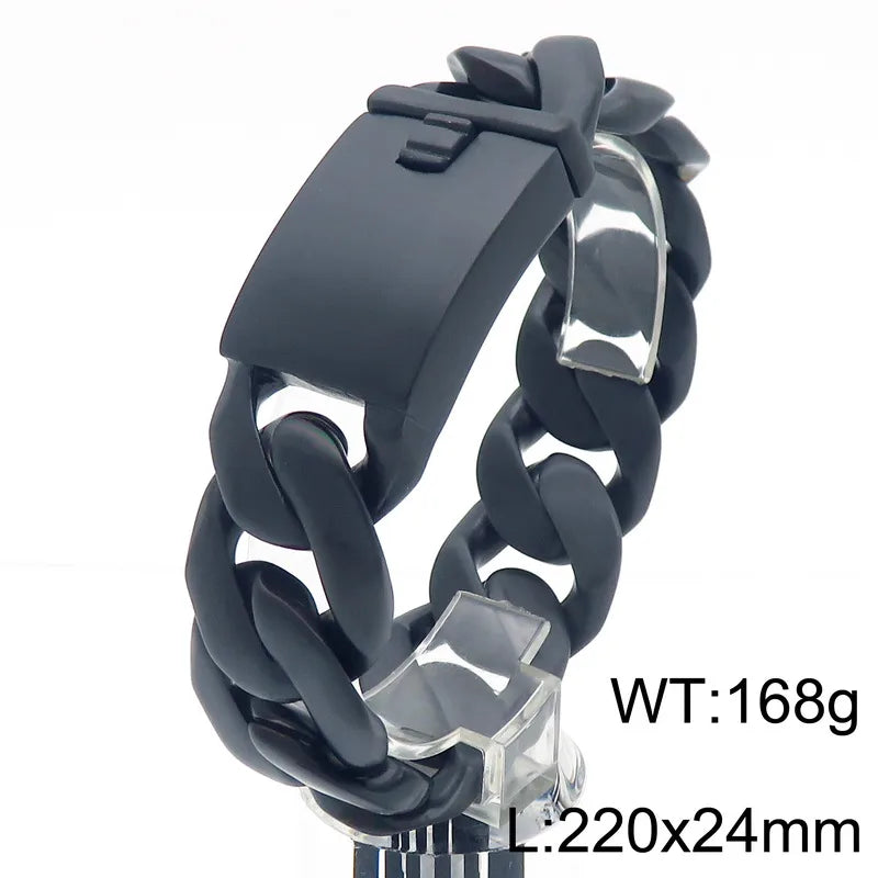 Vintage Style Geometric 304 Stainless Steel 18K Gold Plated Men's Bracelets