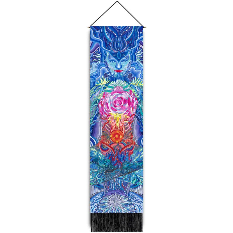 glam classical landscape polyester tapestry artificial decorations