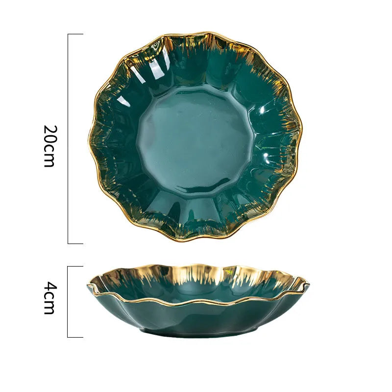 Casual Elegant Glam Solid Color ceramics plate Bowl 1 Piece