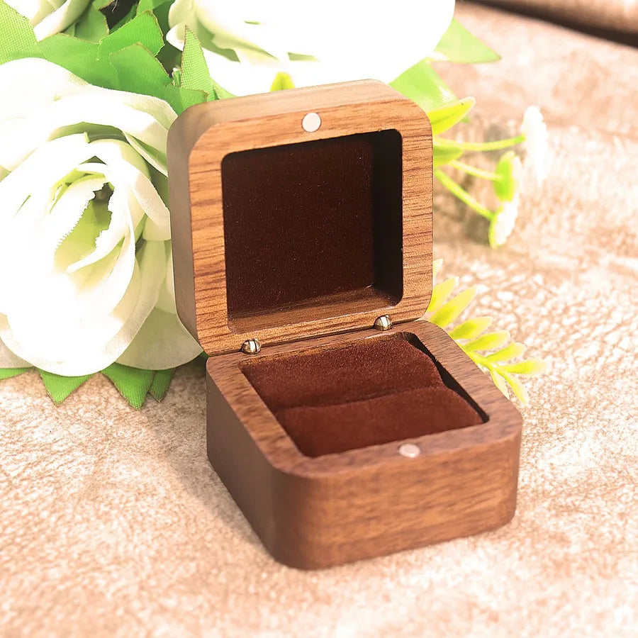 simple style classic style solid color wood jewelry boxes