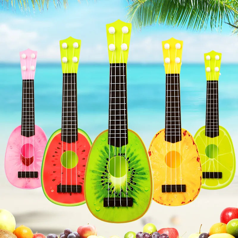 children's musical instrument peach watermelon lime plastic toys