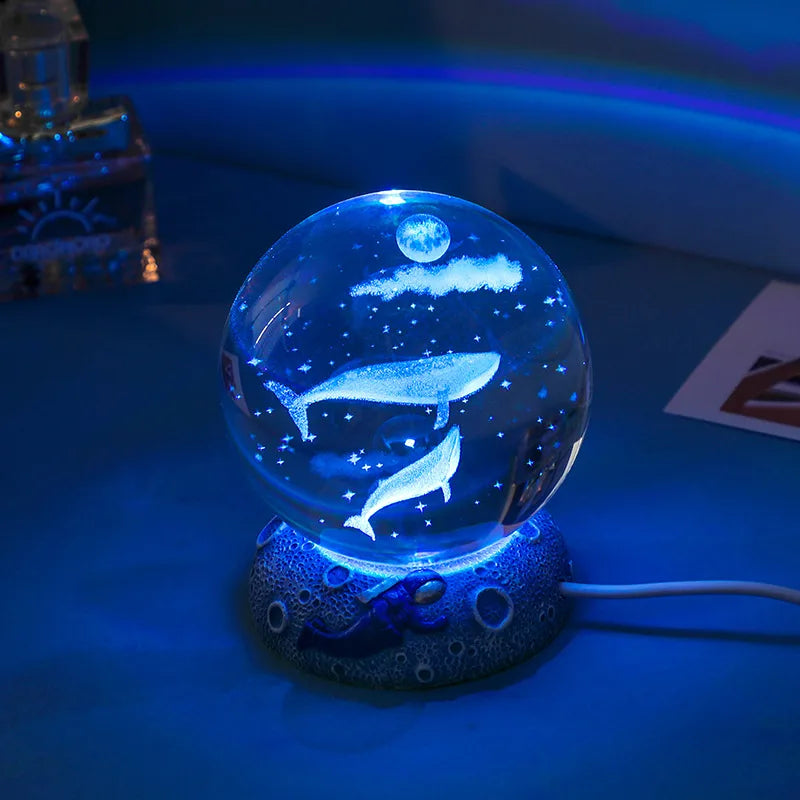 romantic simple style fish artificial crystal indoor