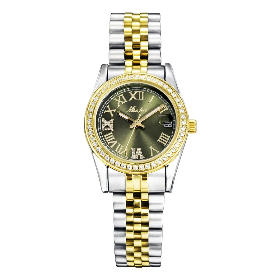 Casual Elegant Solid Color Butterfly Double Snap Quartz Men's Watches