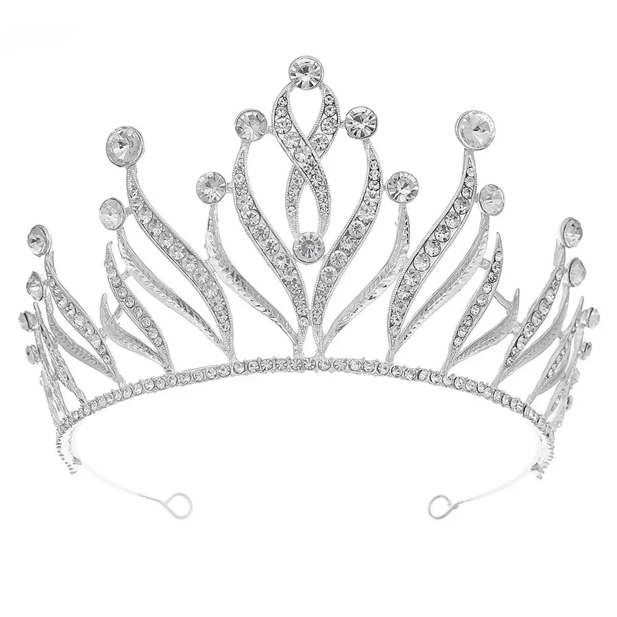 hot selling creative wedding crown carnival party dress up headwear simple dignified rhinestone bridal crown