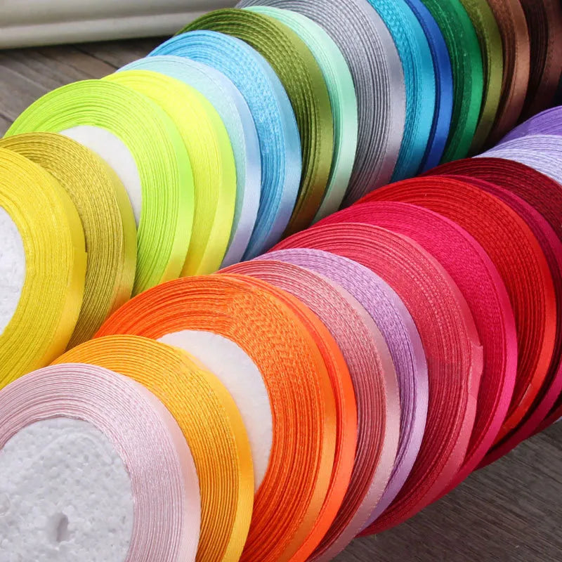 6mm Wide Ribbon Red Ribbon Fabric Ribbon 6mm Packaging Woven Hair Ribbon Thin Ribbon Headwear Hair Accessories Gold Line Ribbon