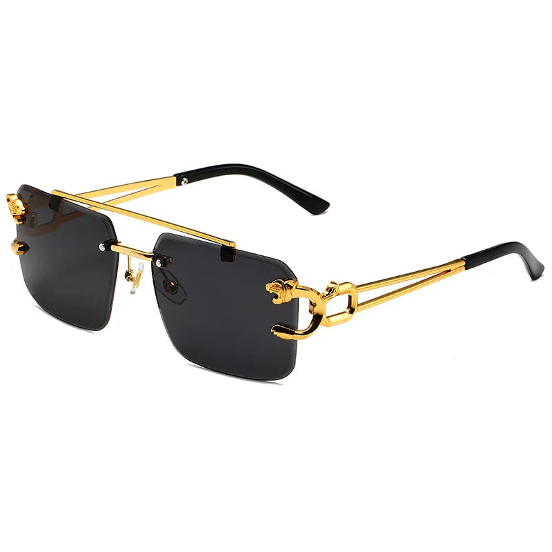 Casual Simple Style Solid Color Pc Square Frameless Glasses