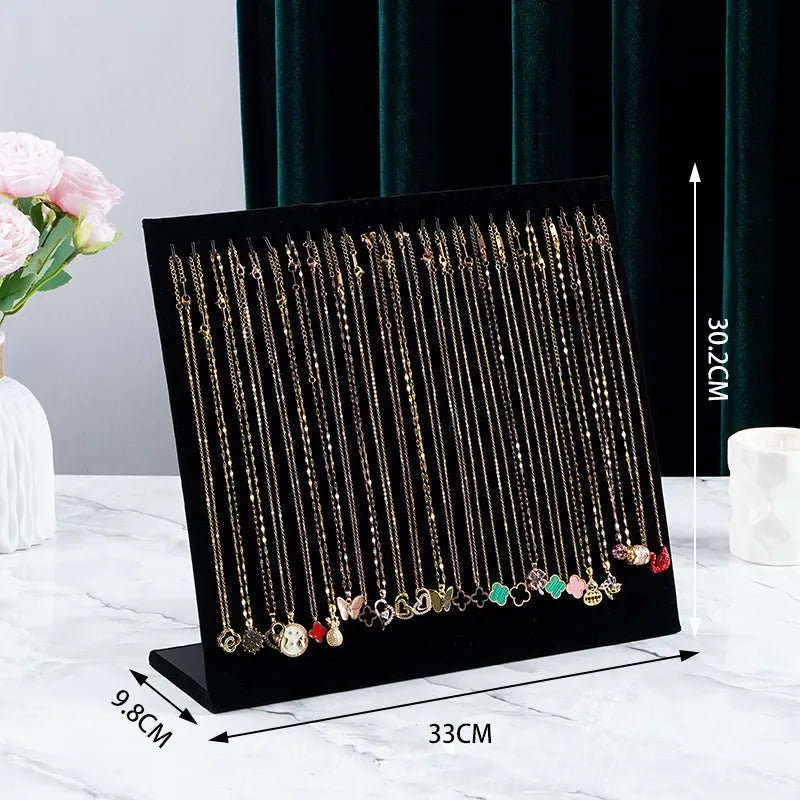 1 Piece Flannel Simple Style L Shape Jewelry Display