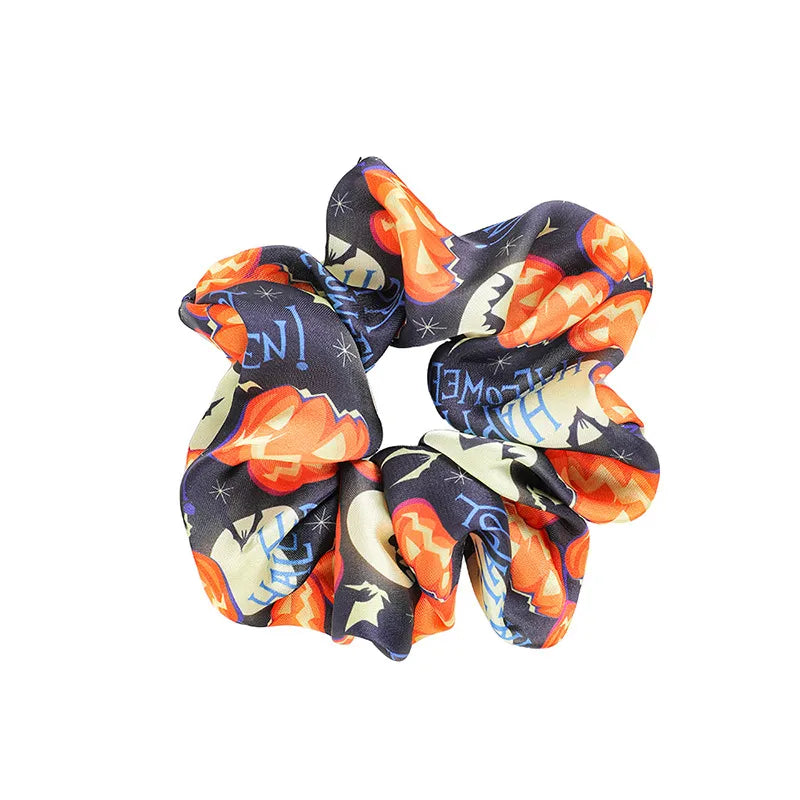Halloween Pumpkin Skull Large intestine Elastic Hair Ties Festival Atmosphere Retro Classic Head Ropes European Style Design