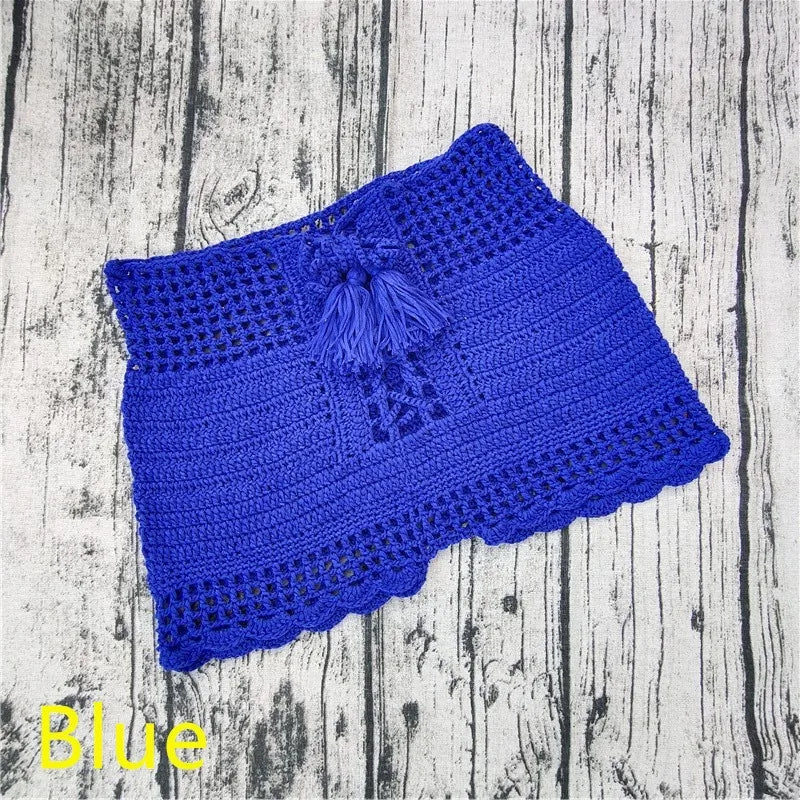 women's solid color cotton swimming trunks vacation cover ups