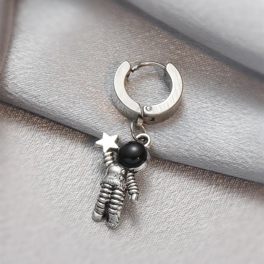 1 piece fashion geometric stainless steel alloy earrings