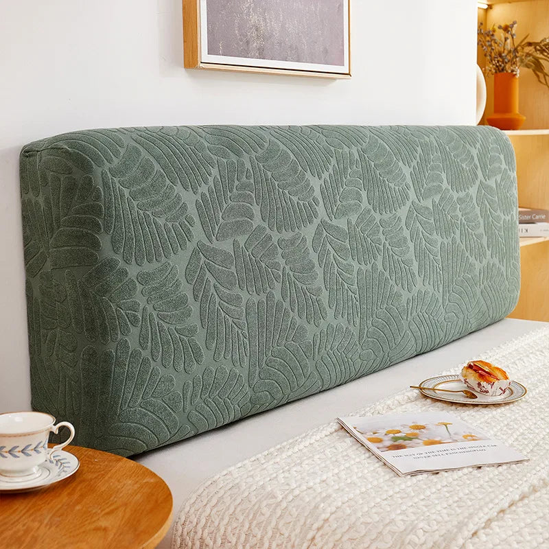 Nordic all-inclusive bed head cover dustproof elastic jacquard bedside cover sofa backrest 1.5m 1.8m protective cover