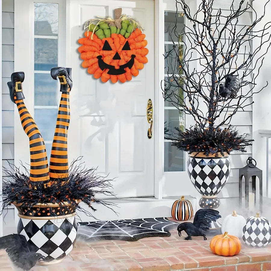 Halloween Cartoon Style Pumpkin Party Garlands Decorations Hanging Ornaments Party Supplies