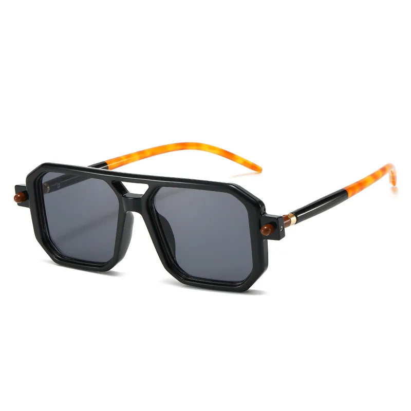 basic streetwear geometric ac square full frame men's sunglasses