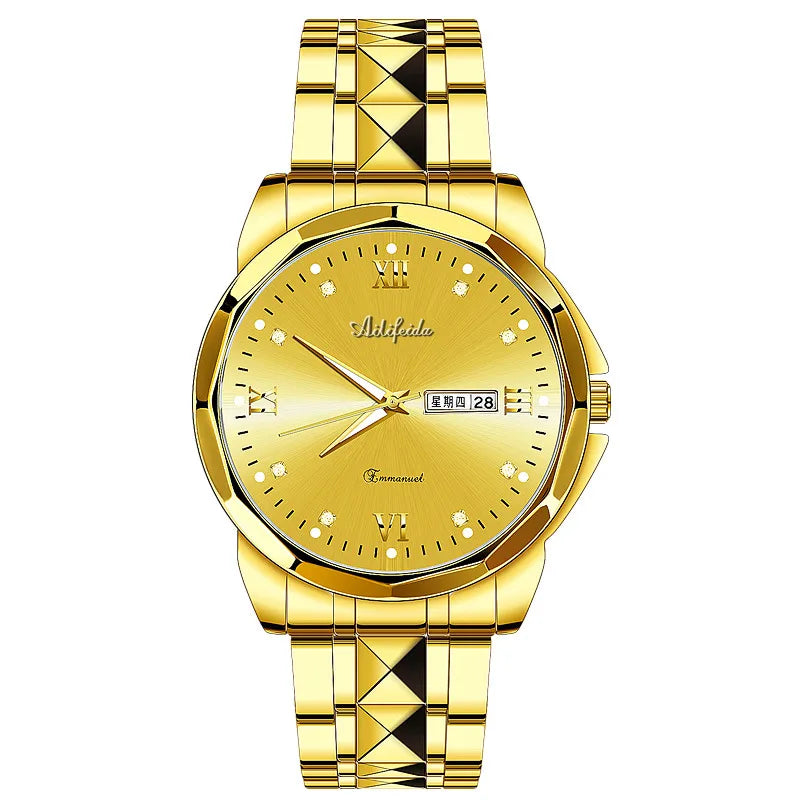 Avery Feida Steel Band Quartz Watch Ladies Shake Voice Live Explosions Wholesale Waterproof Luminous Ultra-thin Double Butterfly Buckle