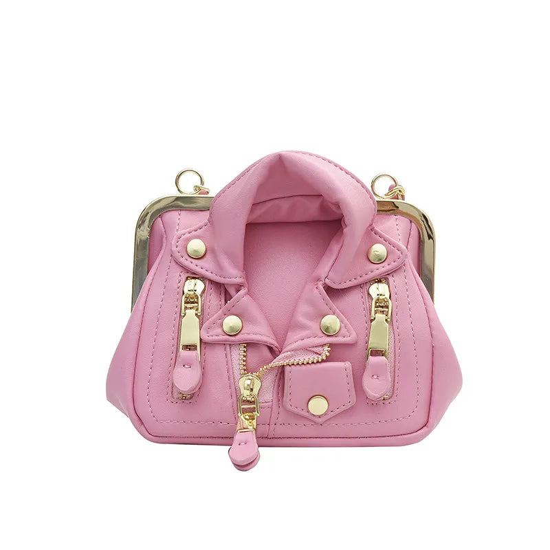 women's pu leather punk square bag