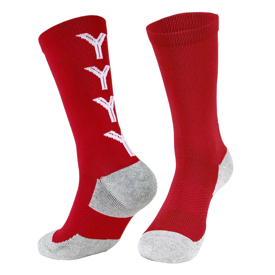 men's sports geometric cotton jacquard crew socks a pair
