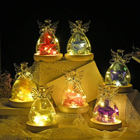 valentine's day simple style angel glass indoor party festival ornaments