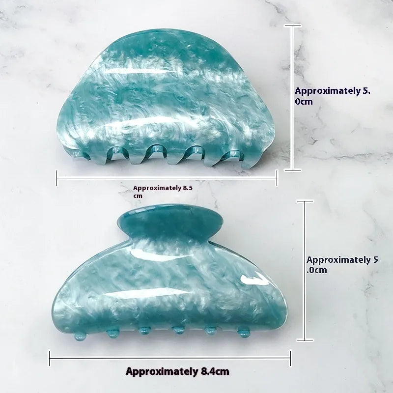 New Style Large Size Acetate Shark Clamp Hair Clip Women Luxury Fashion Hair Accessories Hair Claw For Thick Hair Tail