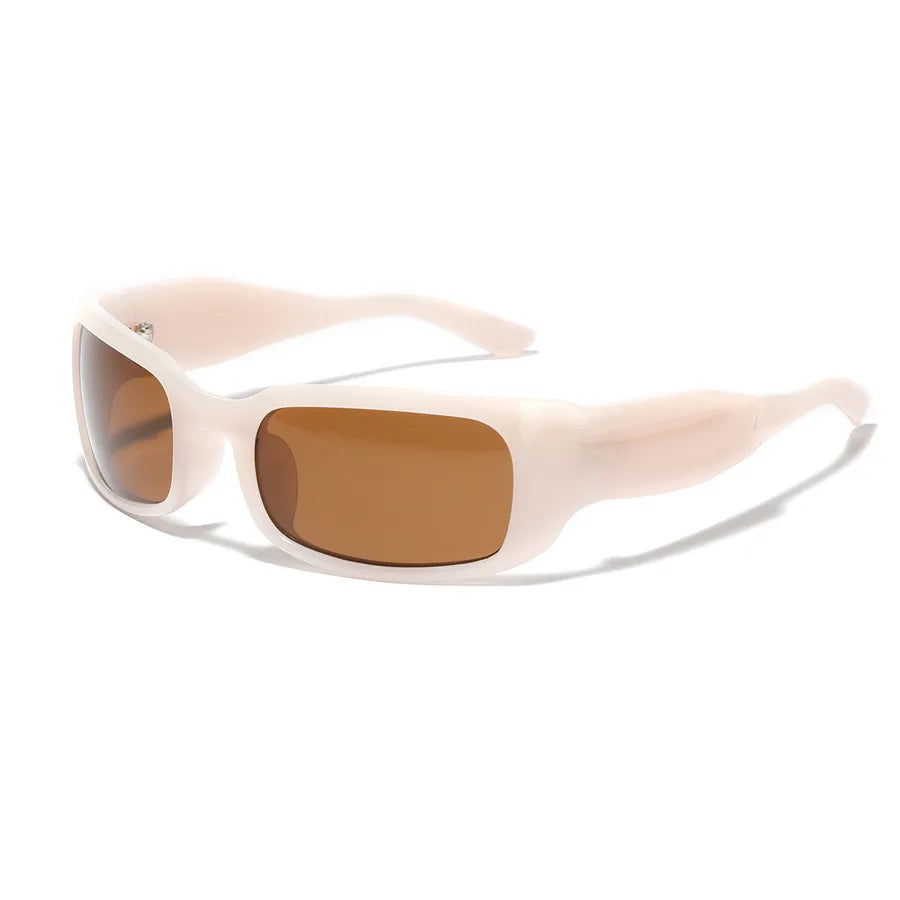 retro color block ac square full frame men's sunglasses
