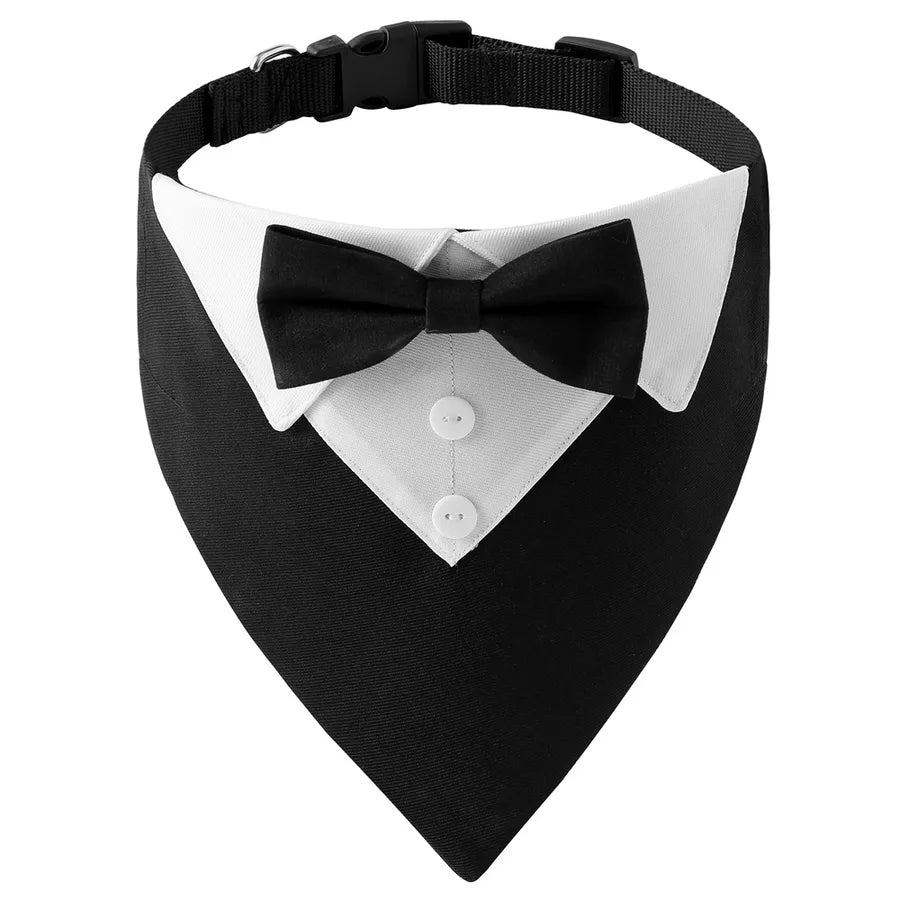 british style cotton bow knot pet scarf