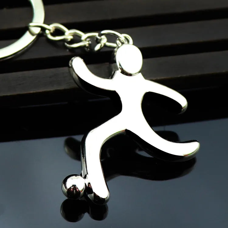 fashion football alloy unisex keychain 1 piece