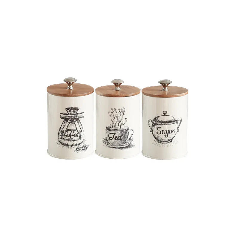 Retro Simple Style Letter Galvanized Iron Storage Container Box