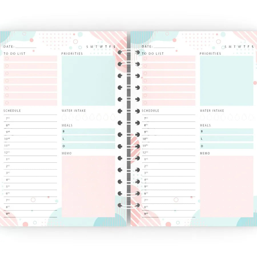 cute cartoon drawing simplified planner a5 coil notebook