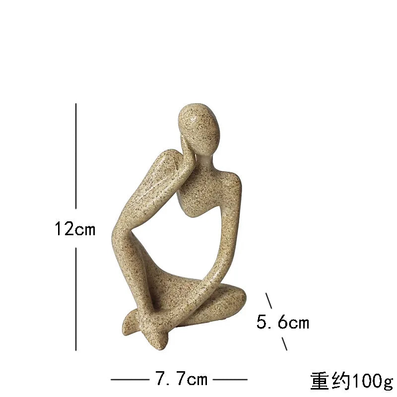 Simple Style Artistic Human Resin Ornaments Artificial Decorations