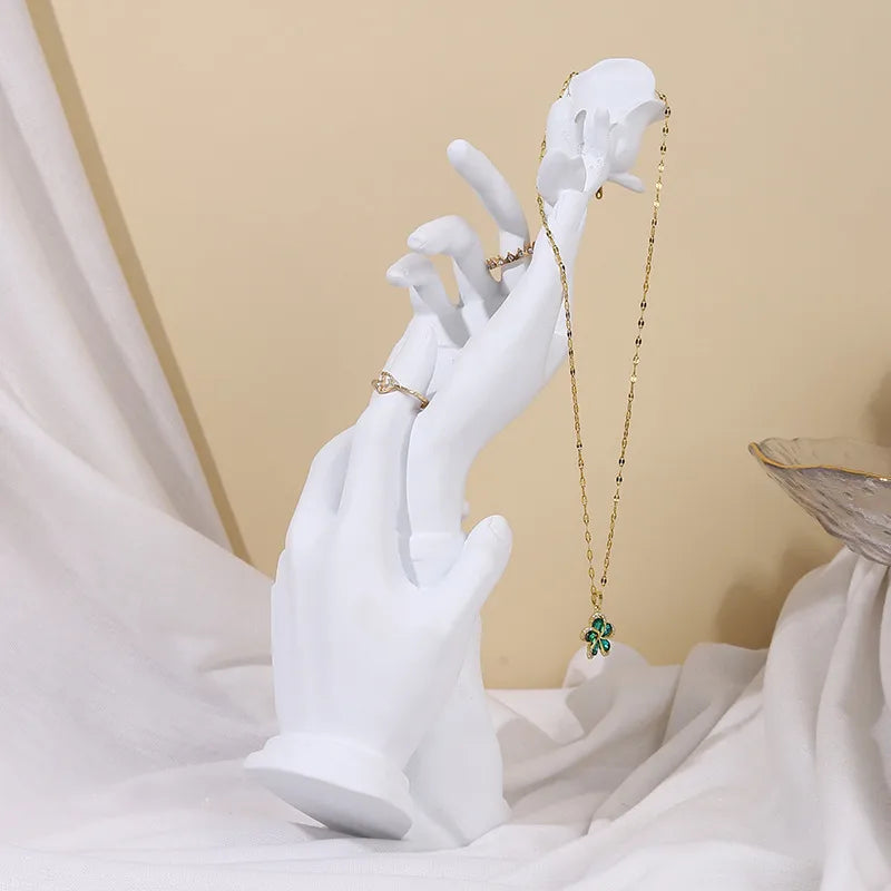 elegant portrait resin jewelry display bust