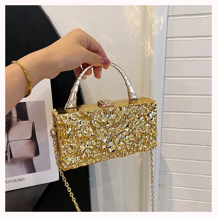 women's small all seasons arylic solid color classic style square lock clasp handbag