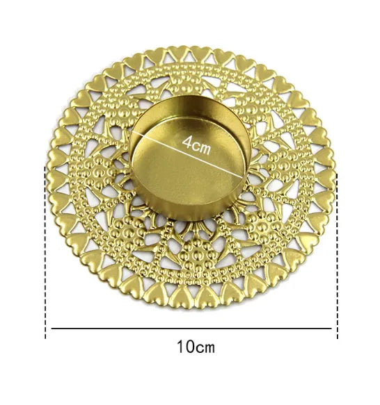 Simple Style Leaves Solid Color Iron candlestick Artificial Decorations