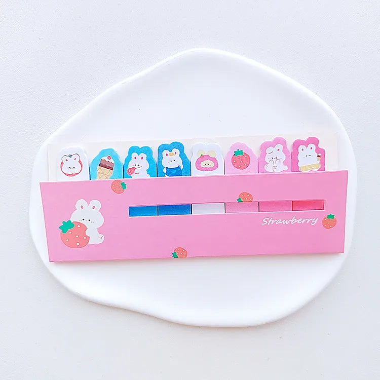 japan and south korea stationery cute regimented rows notes sticky notes notes left note sticker stick label learning classification notes