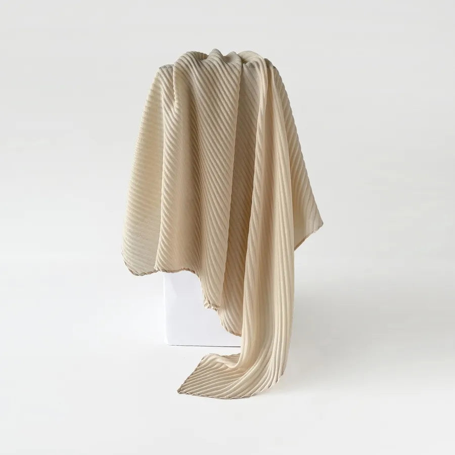 Women's Elegant Simple Style Solid Color Imitation cotton and linen Silk Scarf