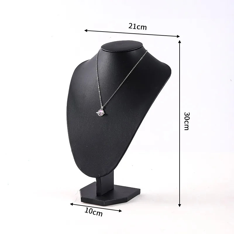 1 Piece PU velvet Classic Style Solid Color Jewelry Display Bust