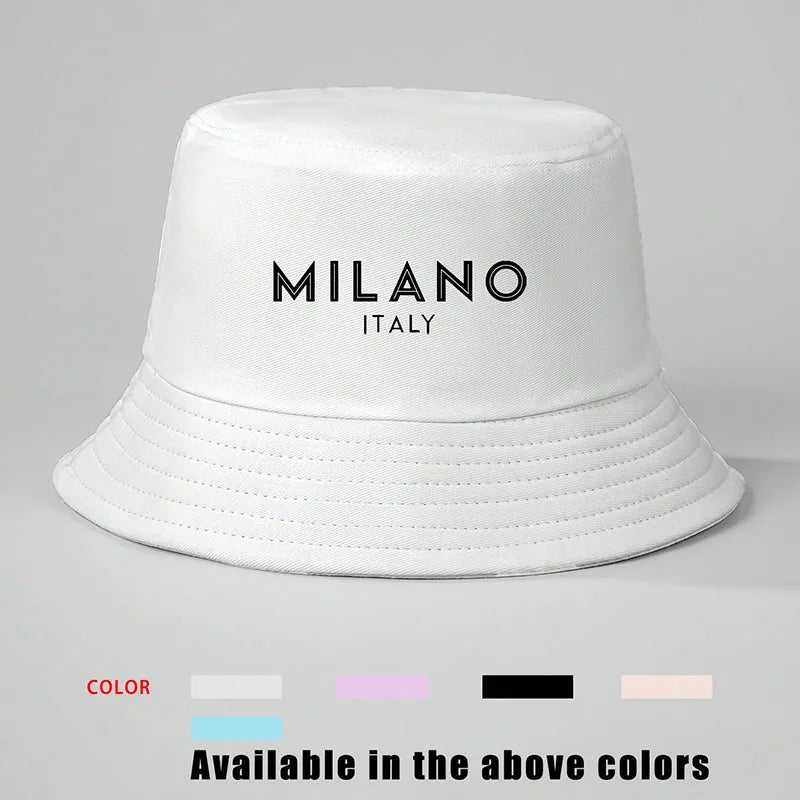 Women's Vacation Classic Style Letter English Letters Flat Eaves Bucket Hat
