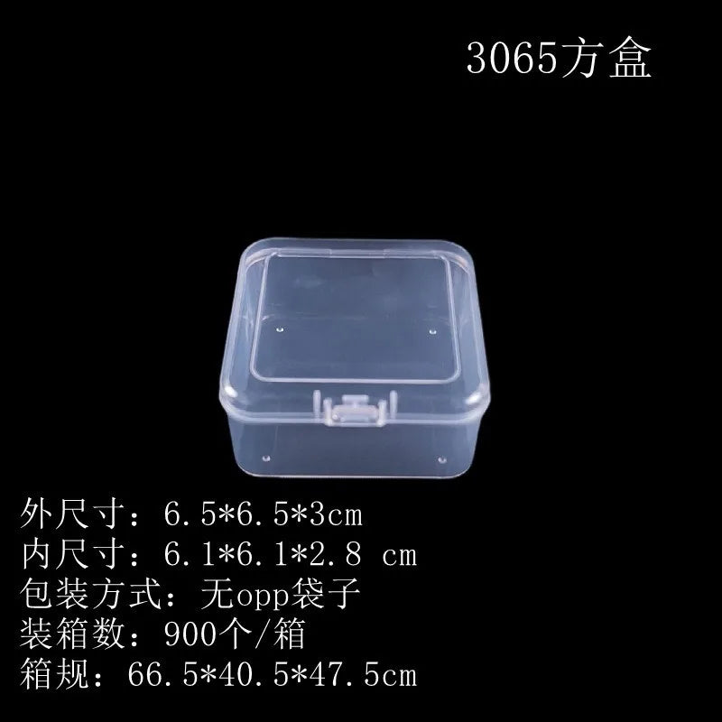 Transparent plastic packaging box hardware tools sample display box parts packaging box accessories Finishing Card storage box