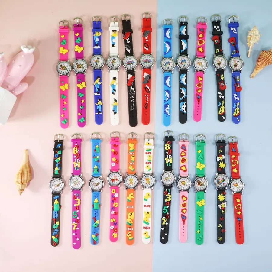 Manufacturers supply new creative children's watches kindergarten Primary School students cartoon clap watch cartoon table