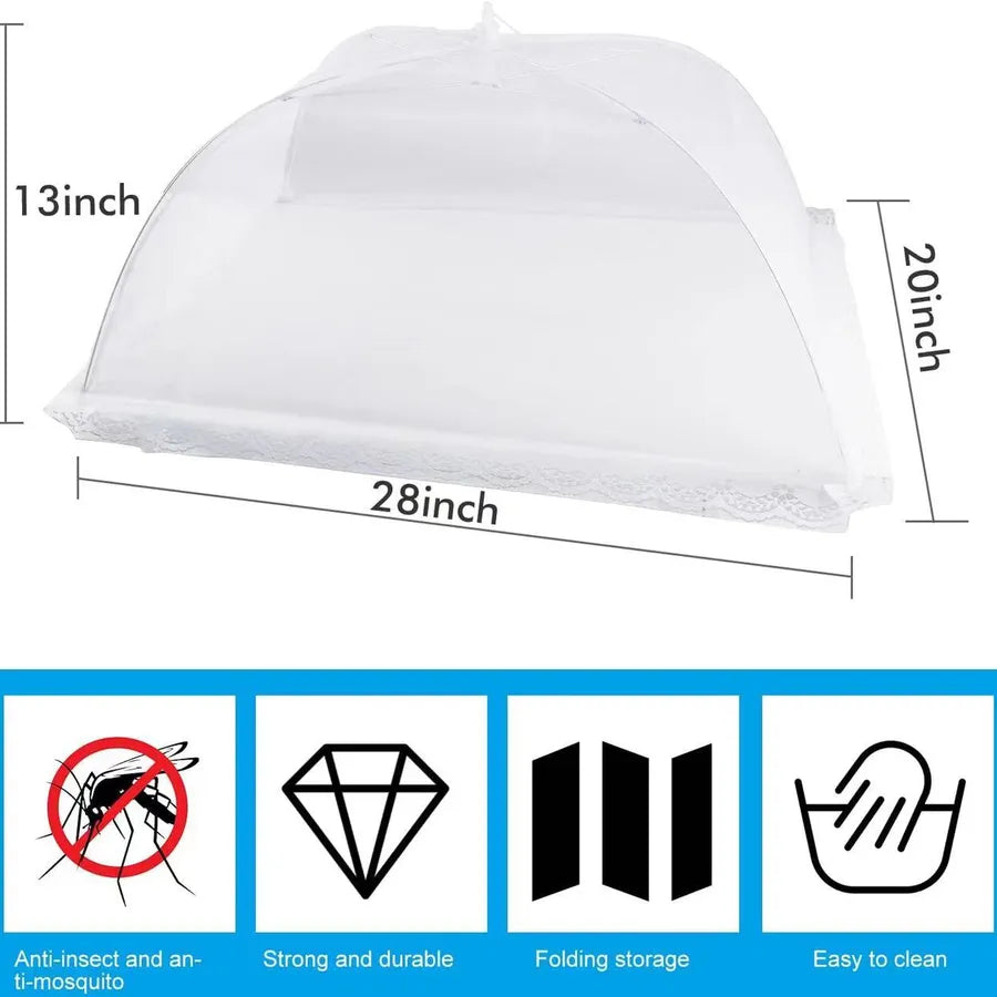 Simple Style Solid Color Gauze food cover